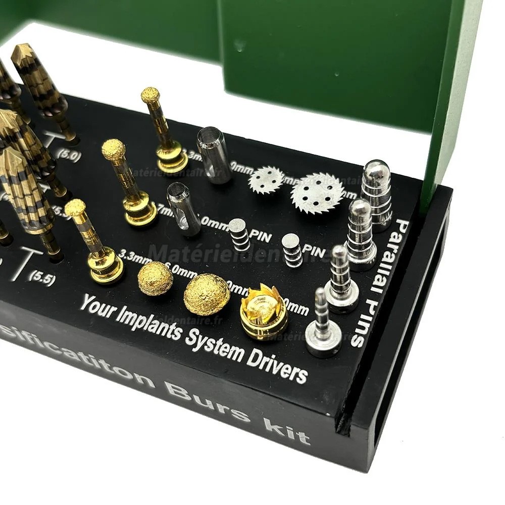 Kit ostéodensification dentaire et d'outils d'expansion de crête (29 pièces/Set )